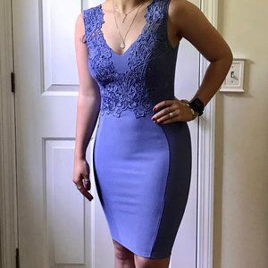 Periwinkle midi dress